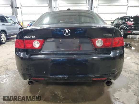 2005 Acura TSX with VIN JH4CL968X5C008665, listed as a Copart auction lot 58088355 with 202,299 mi miles and Salvage title. Bid and sale history available at DreamBid. Image 6.