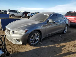 2021 Infiniti Q50 Luxe z VIN JN1EV7BRXMM755380, wystawiony jako Copart lot #46872115 z przebiegiem 36 064 mil mil oraz Szkoda całkowita • Salvage title. Historia ofert i sprzedaży dostępna na DreamBid. Obrazek 1.