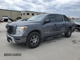 2024 Nissan Titan SV with VIN 1N6AA1EF5RN101956, listed as a Copart auction lot 89049075 with 14,644 mi miles and Salvage title. Bid and sale history available at DreamBid. Image 1.