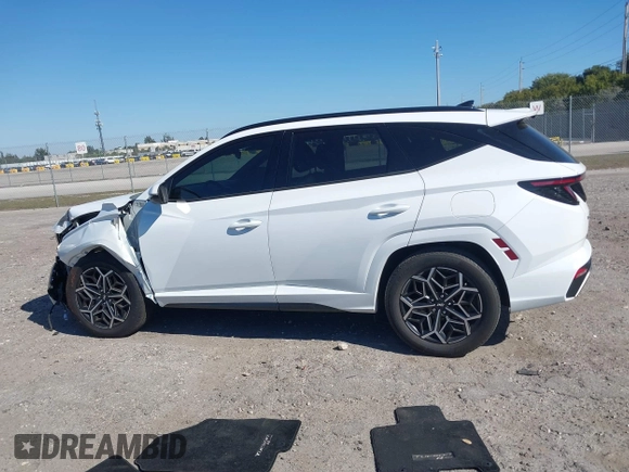 2022 Hyundai Tucson N Line with VIN KM8JF3AE5NU144475, listed as a IAAI auction lot 41783256 with 20,902 mi miles. Bid and sale history available at carsss.com. Image 15.