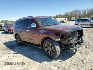 2017 Nissan Armada Platinum with VIN JN8AY2NF5H9303731, listed as a Copart auction lot 48478935 with 125,384 mi miles and Salvage Title. Bid and sale history available at carsss.com. Image 12.