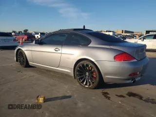 2007 BMW 6 Series 650i with VIN WBAEH13577CR51801, listed as a Copart auction lot 80057014 with 0 mi miles and Clean Title. Bid and sale history available at carsss.com. Image 2.