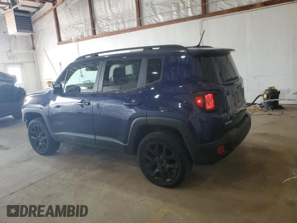 2017 Jeep Renegade Altitude with VIN ZACCJBBBXHPG41828, listed as a Copart auction lot 58229695 with 67,776 mi miles and Salvage title. Bid and sale history available at DreamBid. Image 2.