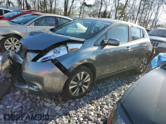 2016 Nissan LEAF SL with VIN 1N4BZ0CP4GC301845, listed as a Copart auction lot 87468444 with 79,397 mi miles and Salvage Title. Bid and sale history available at carsss.com. Image 1.