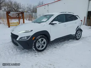 2023 Hyundai Kona SEL with VIN KM8K6CABXPU049603, listed as a IAAI auction lot 41230916 with 9,519 mi miles. Bid and sale history available at carsss.com. Image 2.