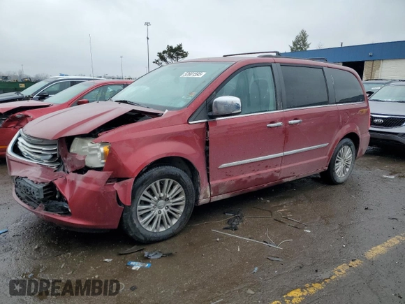 2015 Chrysler Town & Country Touring-L with VIN 2C4RC1CG0FR525913, listed as a Copart auction lot 52601595 with 167,316 mi miles and Clean Title. Bid and sale history available at carsss.com. Image 1.