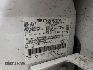 2015 Ford F-250 Lariat with VIN 1FT7W2BT5FEA55975, listed as a Copart auction lot 58673455 with 126,119 mi miles and Salvage title. Bid and sale history available at DreamBid. Image 12.
