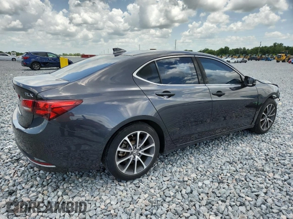 2015 Acura TLX Technology with VIN 19UUB2F51FA014911, listed as a Copart auction lot 60070395 with 81,068 mi miles and Salvage title. Bid and sale history available at DreamBid. Image 3.