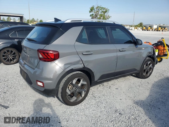 2022 Hyundai Venue Limited with VIN KMHRC8A34NU199880, listed as a Copart auction lot 51488605 with 41,337 mi miles and Salvage Title. Bid and sale history available at DreamBid. Image 3.
