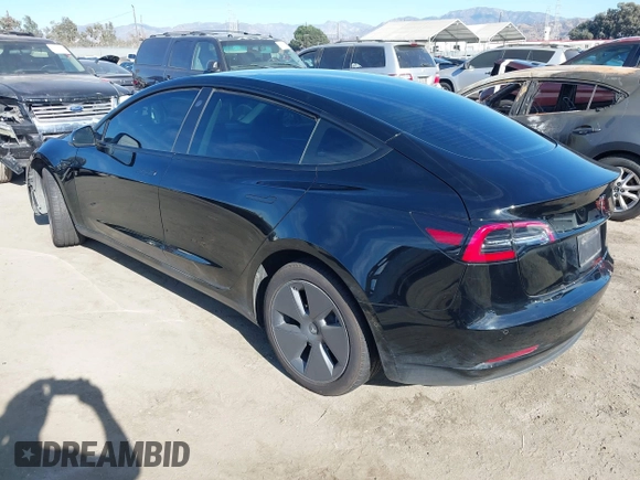 2022 Tesla Model 3 Long Range with VIN 5YJ3E1EB1NF313954, listed as a IAAI auction lot 41248187 with 31,247 mi miles and . Bid and sale history available at DreamBid. Image 3.