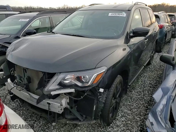 2018 Nissan Pathfinder SL with VIN 5N1DR2MMXJC670294, listed as a Copart auction lot 44928045 with 123,842 mi miles and Salvage Title. Bid and sale history available at carsss.com. Image 12.