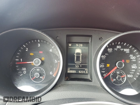 2014 Volkswagen Jetta SportWagen TDI with VIN 3VWML7AJ2EM625395, listed as a Copart auction lot 53243375 with 88,889 mi miles and Salvage Title. Bid and sale history available at carsss.com. Image 9.