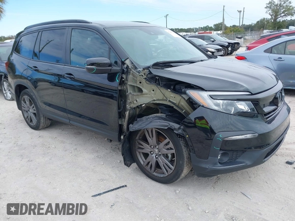 2022 Honda Pilot Sport with VIN 5FNYF6H32NB092899, listed as a IAAI auction lot 41247392 with 25,656 mi miles. Bid and sale history available at carsss.com. Image 1.