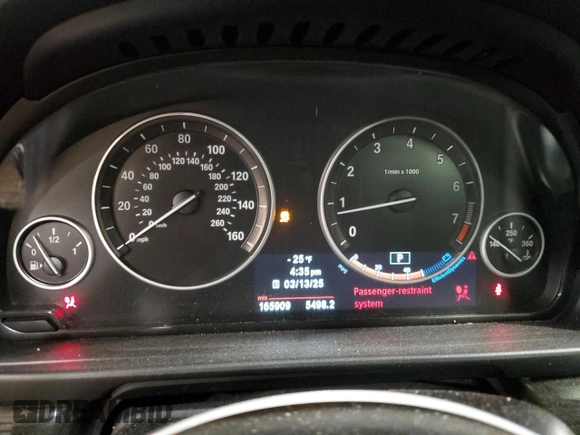 2013 BMW 5 Series 550i xDrive with VIN WBAFU9C5XDDY71476, listed as a Copart auction lot 49231685 with 165,909 mi miles and Salvage Title. Bid and sale history available at carsss.com. Image 9.