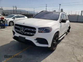 2020 Mercedes-Benz GLS with VIN 4JGFF8GE6LA198344, listed as a Copart auction lot 42232973 with 14,305 mi miles. Bid and sale history available at carsss.com. Image 1.
