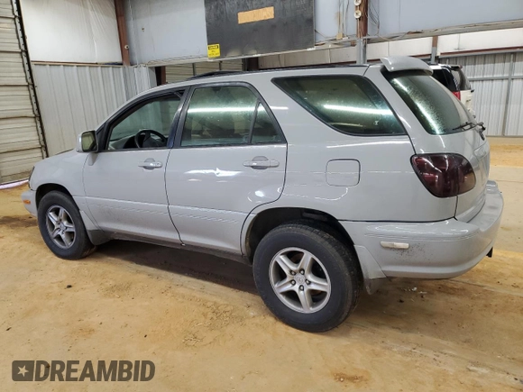 1999 Lexus RX 300 Luxury SUV with VIN JT6HF10U9X0016046, listed as a Copart auction lot 89170055 with 287,807 mi miles and Salvage Title. Bid and sale history available at carsss.com. Image 2.