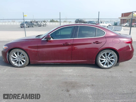 2018 Alfa Romeo Giulia with VIN ZARFAEBN8J7566581, listed as a IAAI auction lot 41524224 with 56,863 mi miles. Bid and sale history available at carsss.com. Image 14.