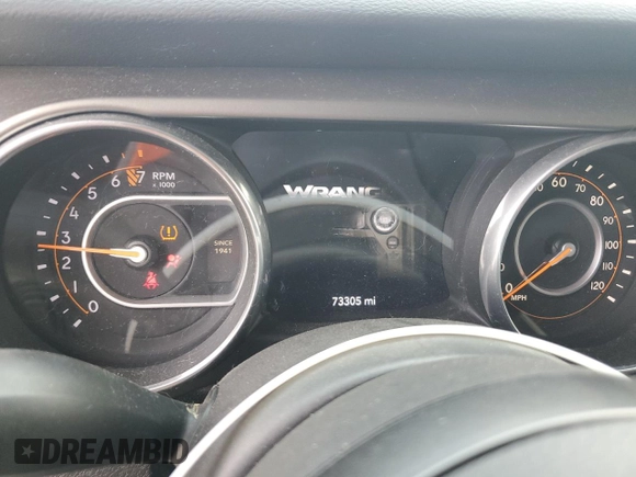 2018 Jeep Wrangler Unlimited Sport S z VIN 1C4HJXDG8JW165597, wystawiony jako Copart lot #59629255 z przebiegiem 73 305 mil mil oraz Szkoda całkowita • Salvage title. Historia ofert i sprzedaży dostępna na DreamBid. Obrazek 9.