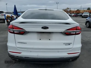 2019 Ford Fusion Titanium with VIN 3FA6P0D94KR184608, listed as a Copart auction lot 48831875 with 124,204 mi miles and Salvage Title. Bid and sale history available at carsss.com. Image 6.