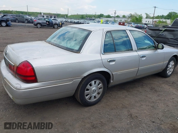 2003 Mercury Grand Marquis LS Premium with VIN 2MEFM75W83X686572, listed as a IAAI auction lot 42208087 with 93,608 mi miles and . Bid and sale history available at DreamBid. Image 4.