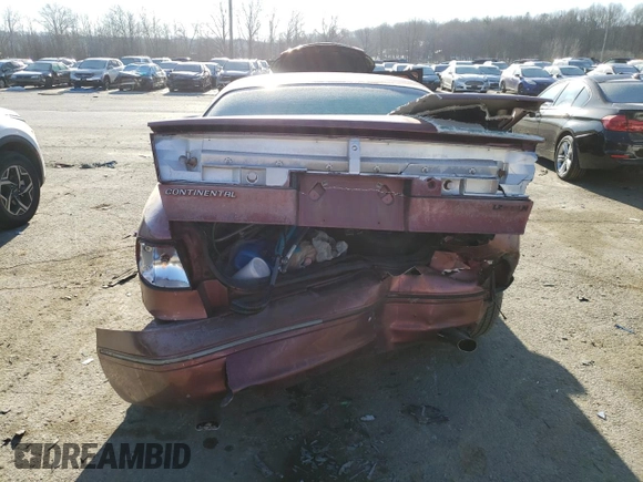 1995 Lincoln Continental with VIN 1LNLM97V6SY715789, listed as a Copart auction lot 42378165 with 0 mi miles and Salvage Title. Bid and sale history available at carsss.com. Image 6.