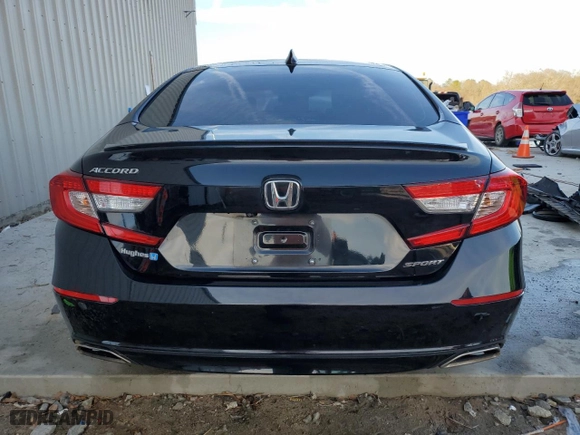 2020 Honda Accord Sedan Sport with VIN 1HGCV1F31LA102235, listed as a Copart auction lot 42858745 with 60,778 mi miles and Salvage Title. Bid and sale history available at carsss.com. Image 6.