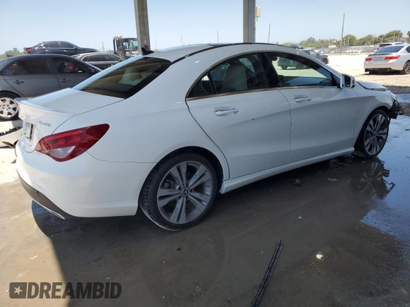 2019 Mercedes-Benz CLA 250 with VIN WDDSJ4GB7KN723389, listed as a Copart auction lot 57032305 with 64,671 mi miles and Salvage title. Bid and sale history available at DreamBid. Image 3.
