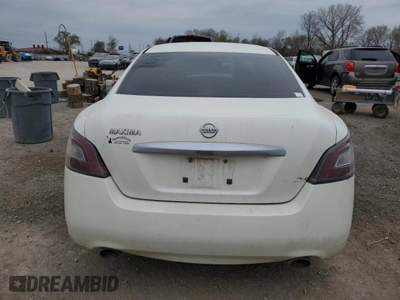 2014 Nissan Maxima SV z VIN 1N4AA5AP9EC441423, wystawiony jako Copart lot #53294005 z przebiegiem 168 094 mil mil oraz Szkoda całkowita • Salvage title. Historia ofert i sprzedaży dostępna na DreamBid. Obrazek 6.