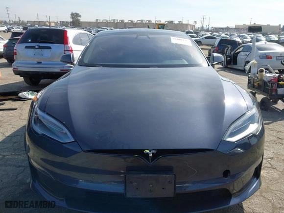 2021 Tesla Model S Plaid with VIN 5YJSA1E66MF452244, listed as a IAAI auction lot 41603437 with 39,290 mi miles. Bid and sale history available at carsss.com. Image 12.