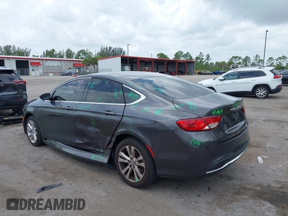 2015 Chrysler 200 Limited with VIN 1C3CCCABXFN700940, listed as a IAAI auction lot 42618405 with 139,141 mi miles and . Bid and sale history available at DreamBid. Image 6.