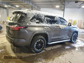 2023 Toyota Sequoia SR5 with VIN 7SVAAABAXPX003220, listed as a Copart auction lot 88798445 with 47,637 mi miles and Salvage Title. Bid and sale history available at carsss.com. Image 3.