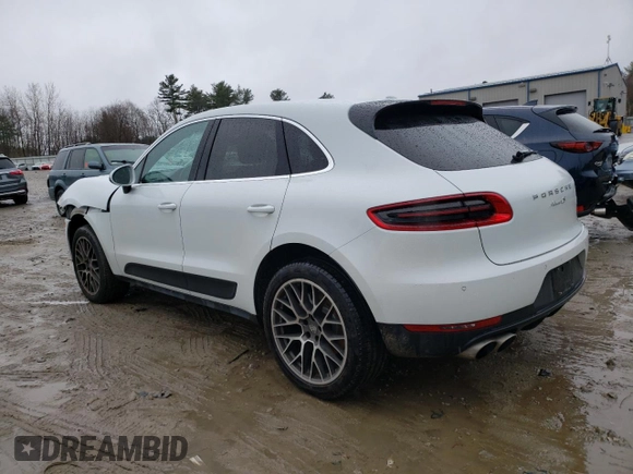 2016 Porsche Macan S with VIN WP1AB2A55GLB51556, listed as a Copart auction lot 50081985 with 53,555 mi miles and Salvage Title. Bid and sale history available at DreamBid. Image 2.