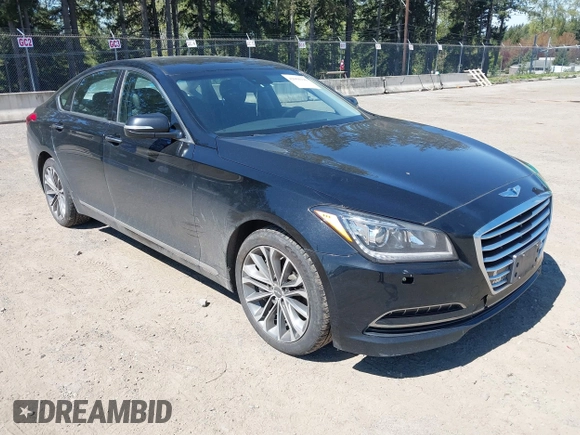 2015 Hyundai Genesis 3.8L with VIN KMHGN4JE7FU071677, listed as a IAAI auction lot 42068198 with 144,271 mi miles. Bid and sale history available at carsss.com. Image 1.