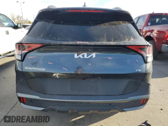 2024 Kia Sportage X-Line with VIN 5XYK6CDF7RG175604, listed as a Copart auction lot 49410215 with 61,740 mi miles and Salvage Title. Bid and sale history available at carsss.com. Image 6.