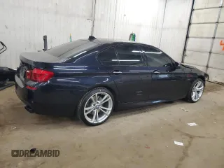 2013 BMW 5 Series 550i xDrive with VIN WBAFU9C57DDY70477, listed as a Copart auction lot 48577095 with 137,695 mi miles and Salvage Title. Bid and sale history available at carsss.com. Image 3.