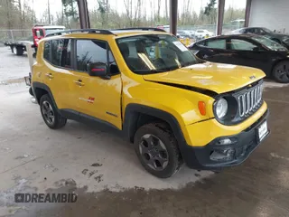 2017 Jeep Renegade Sport with VIN ZACCJBAB2HPF30093, listed as a IAAI auction lot 41974001 with 116,855 mi miles and . Bid and sale history available at carsss.com. Image 1.