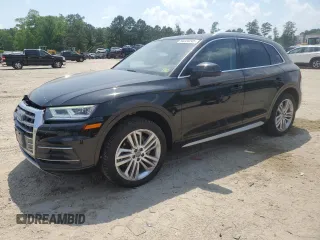 2018 Audi Q5 Premium Plus with VIN WA1BNAFY5J2182663, listed as a Copart auction lot 54220245 with 61,676 mi miles and Salvage Title. Bid and sale history available at DreamBid. Image 1.