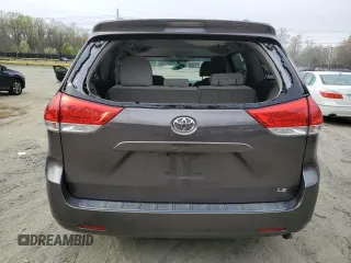 2013 Toyota Sienna LE AAS with VIN 5TDKK3DC1DS354105, listed as a Copart auction lot 51360675 with 114,973 mi miles and Salvage Title. Bid and sale history available at DreamBid. Image 6.