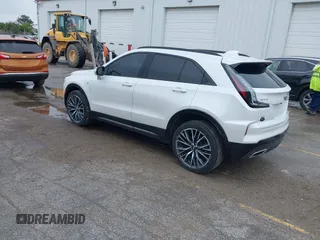 2024 Cadillac XT4 AWD Sport with VIN 1GYFZFR40RF223782, listed as a IAAI auction lot 42295745 with 7,254 mi miles and . Bid and sale history available at DreamBid. Image 3.