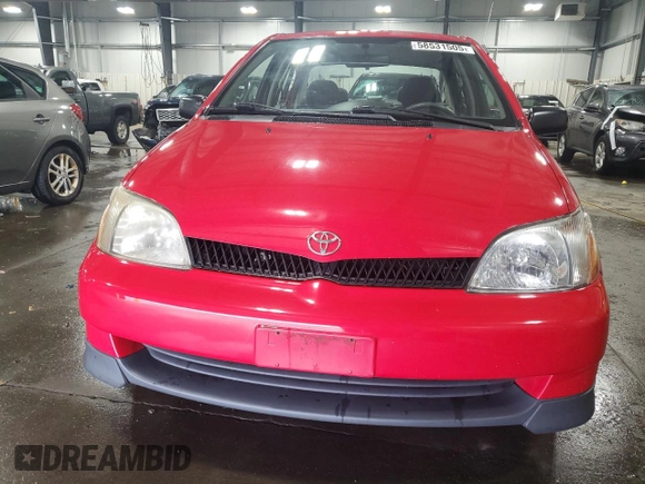 2001 Toyota ECHO with VIN JTDBT123210114144, listed as a Copart auction lot 58531505 with 90,923 mi miles and Salvage title. Bid and sale history available at DreamBid. Image 5.
