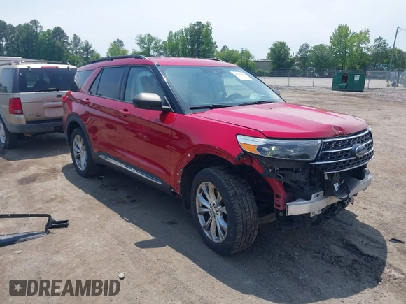 2020 Ford Explorer XLT z VIN 1FMSK8DH8LGC87225, wystawiony jako IAAI lot #42295557 z przebiegiem 110 237 mil mil oraz . Historia ofert i sprzedaży dostępna na DreamBid. Obrazek 1.