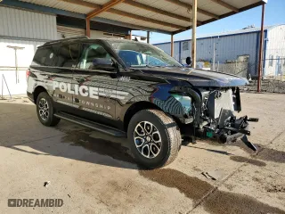 2024 Ford Expedition XL with VIN 1FMJU1G83REA45424, listed as a Copart auction lot 81004464 with 9,690 mi miles and Salvage Title. Bid and sale history available at carsss.com. Image 4.