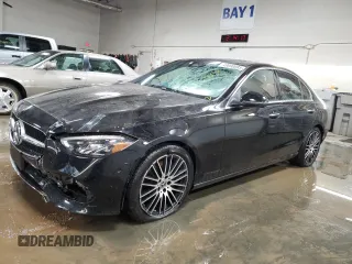 2025 Mercedes-Benz C 300 with VIN W1KAF4HB3SR242642, listed as a Copart auction lot 49090085 with 4,968 mi miles and Salvage Title. Bid and sale history available at DreamBid. Image 1.