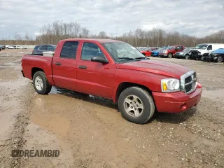 2007 Dodge Dakota SLT with VIN 1D7HW48J87S162047, listed as a Copart auction lot 51101885 with 115,438 mi miles and Salvage Title. Bid and sale history available at carsss.com. Image 4.