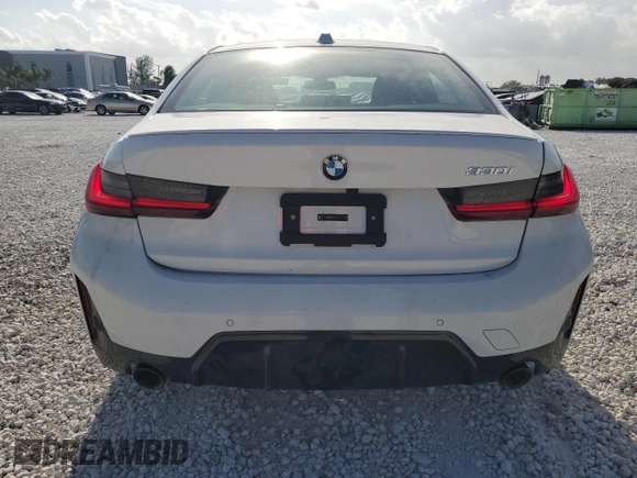2023 BMW 3 Series 330i with VIN 3MW69FF0XP8D71173, listed as a Copart auction lot 52197215 with 2,290 mi miles and Non repairable. Bid and sale history available at DreamBid. Image 6.