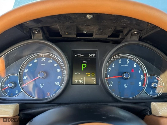 2012 Maserati GranTurismo S with VIN ZAM45KLA1C0061862, listed as a Copart auction lot 78313684 with 31,798 mi miles and Clean Title. Bid and sale history available at carsss.com. Image 8.