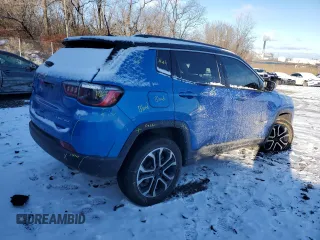 2022 Jeep Compass High Altitude with VIN 3C4NJDCB9NT160489, listed as a Copart auction lot 87473594 with Not Provided miles and Salvage Title. Bid and sale history available at carsss.com. Image 3.