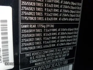 2014 Land Rover Range Rover Sport HSE with VIN SALWR2WF3EA321189, listed as a Copart auction lot 89307255 with 129,147 mi miles and Clean Title. Bid and sale history available at carsss.com. Image 13.