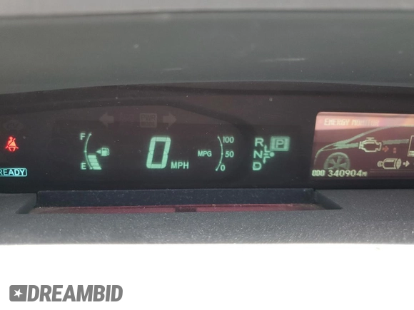 2010 Toyota Prius II with VIN JTDKN3DU3A0212322, listed as a Copart auction lot 54436215 with 340,904 mi miles and Salvage Title. Bid and sale history available at DreamBid. Image 9.