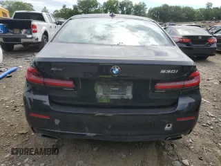2021 BMW 5 Series 530i xDrive with VIN WBA13BJ08MWW93390, listed as a Copart auction lot 61654894 with 35,099 mi miles and Salvage Title. Bid and sale history available at carsss.com. Image 6.